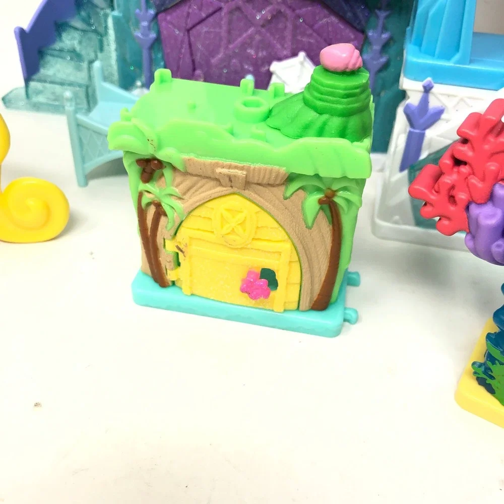 Disney Doorables Playset Lot Frozen Tangled Mickey Mouse Little Mermaid Houses
